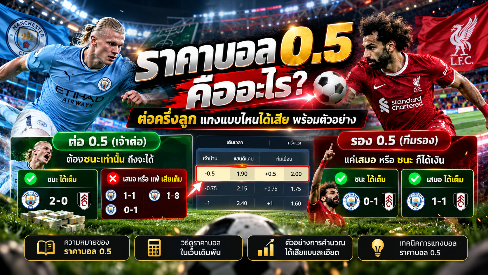 ราคาบอล 0.5 คืออะไร